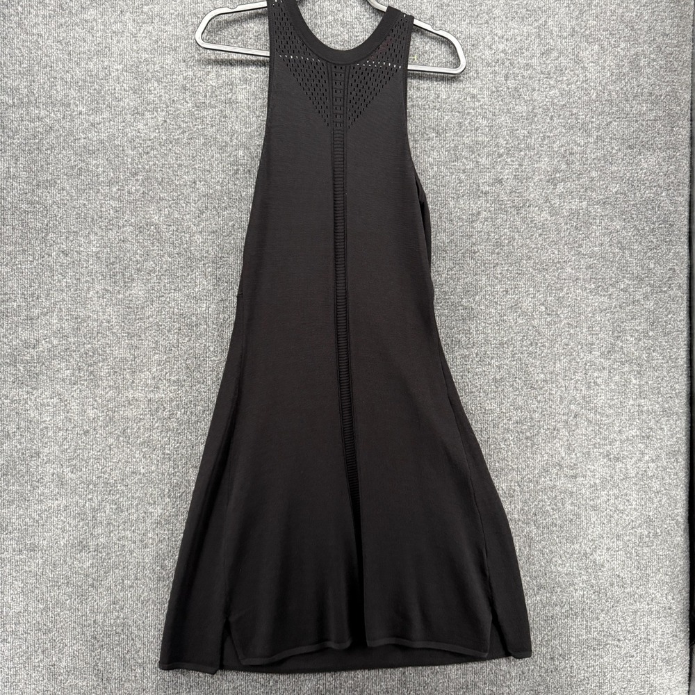Krimson Klover Dress Womens M Black Knit Sleeveless Midi Old Money Quiet Luxury